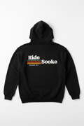 RideSooke Hoodie Back - Retro Logo